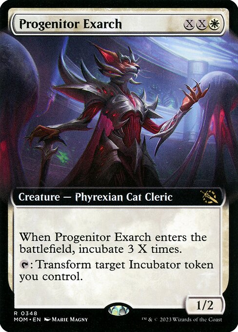 March of the Machine - 348 - Progenitor Exarch - Rare - W - Foil