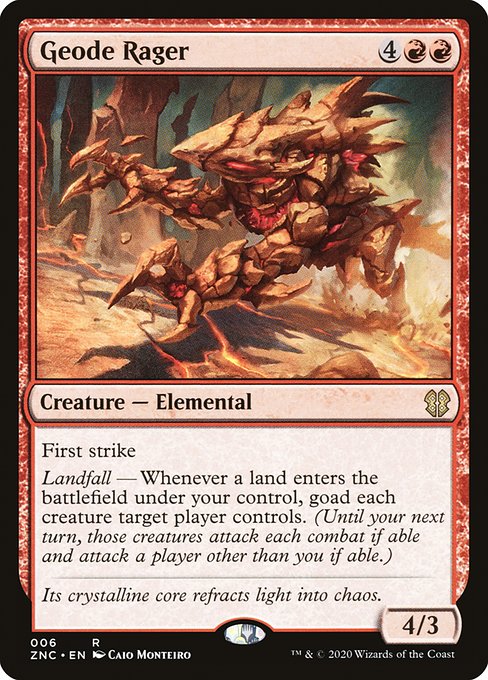Zendikar Rising Commander - 6 - Geode Rager - Rare - R - Non-foil
