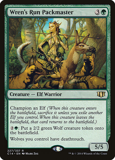 Commander 2014 - 227 - Wren's Run Packmaster - Rare - G - Non-foil