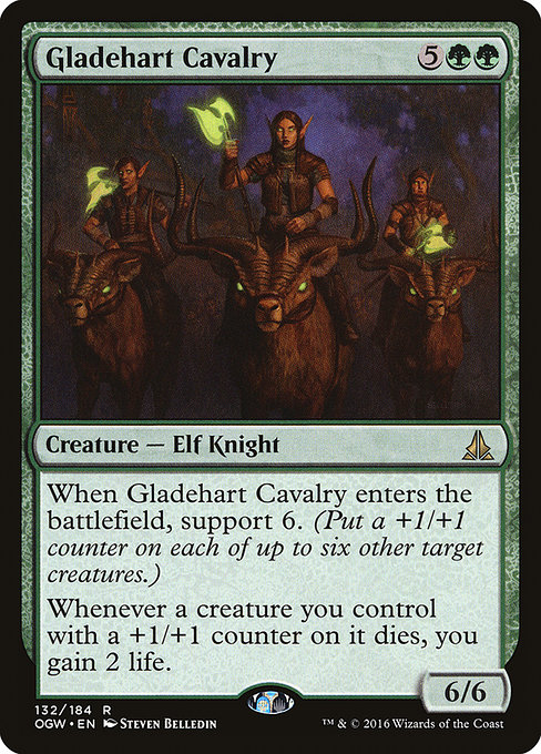Oath of the Gatewatch - 132 - Gladehart Cavalry - Rare - G - Non-foil