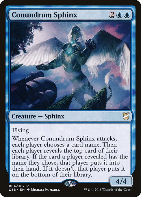Commander 2018 - 84 - Conundrum Sphinx - Rare - U - Non-foil