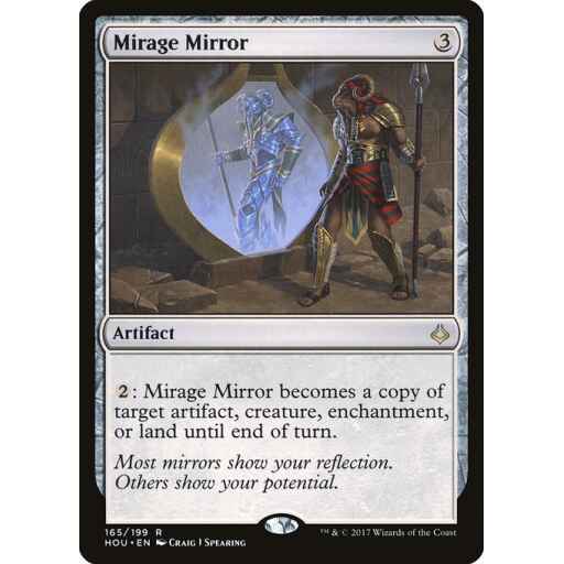 Hour of Devastation - 165 - Mirage Mirror - Rare - C - Foil