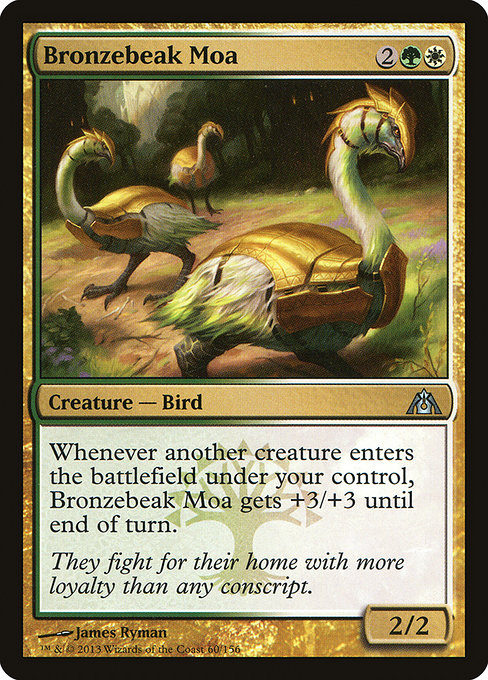Dragon's Maze - 60 - Bronzebeak Moa - Uncommon - WG - Non-foil