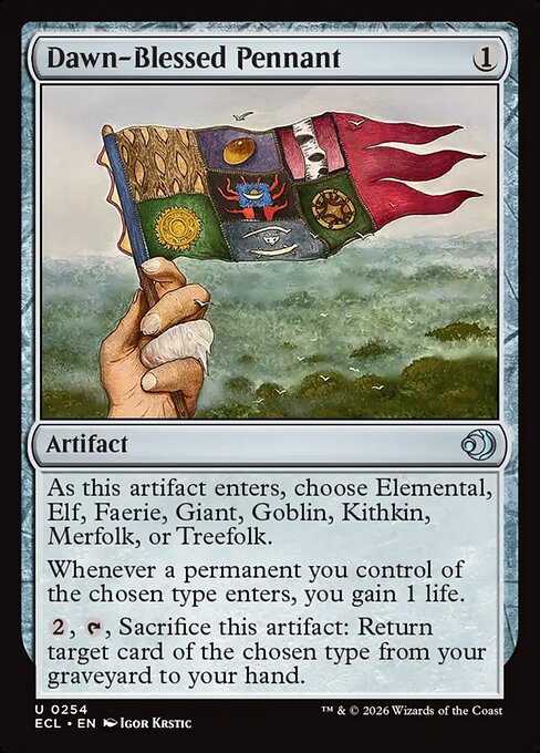Lorwyn Eclipsed - 254 - Dawn-Blessed Pennant - Uncommon - C - Non-foil