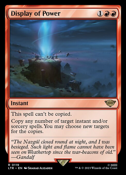 The Lord of the Rings: Tales of Middle-earth - 119 - Display of Power - Rare - R - Foil