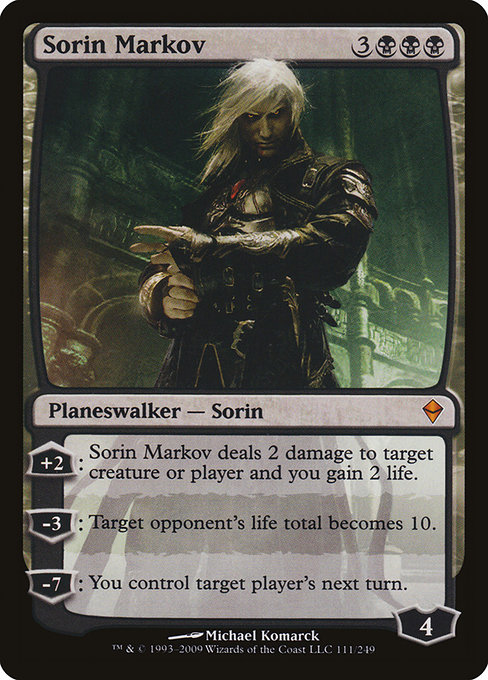 Zendikar - 111 - Sorin Markov - Mythic - B - Non-foil