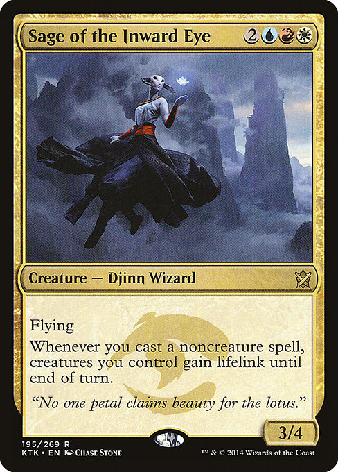 Khans of Tarkir - 195 - Sage of the Inward Eye - Rare - Multi - Non-foil