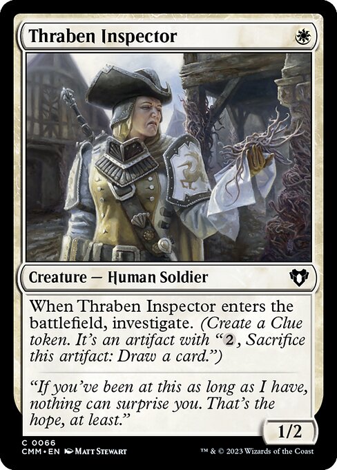 Commander Masters - 66 - Thraben Inspector - Common - W - Non-foil