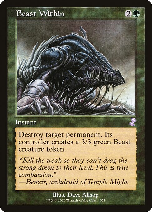 Time Spiral Remastered - 357 - Beast Within - Special - G - Non-foil
