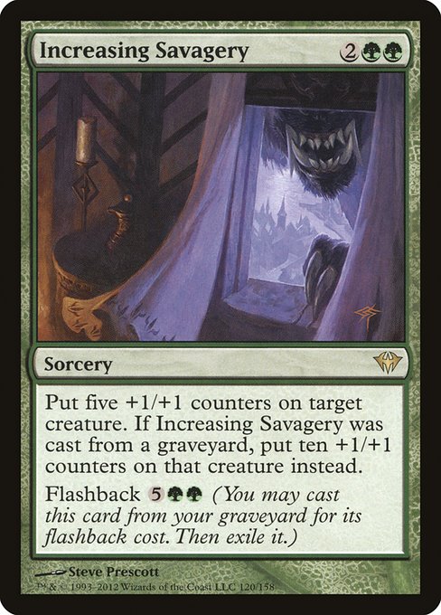 Dark Ascension - 120 - Increasing Savagery - Rare - G - Non-foil