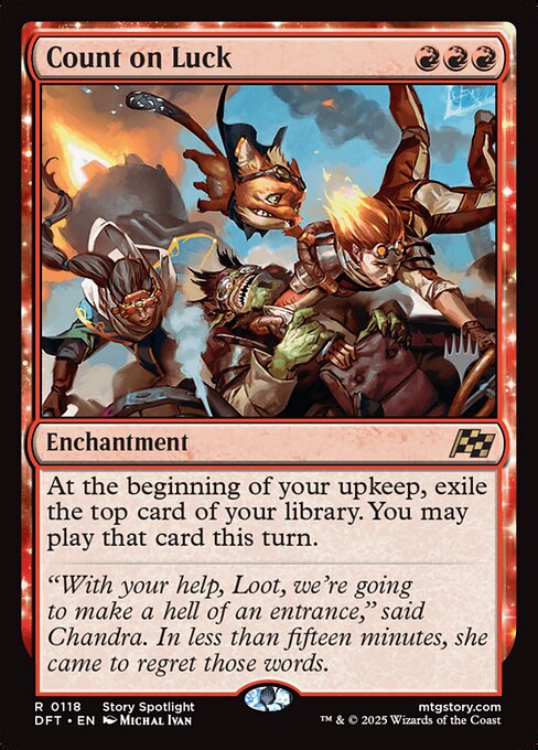 Aetherdrift Promos - 118p - Count on Luck - Rare - R - Non-foil - Promo
