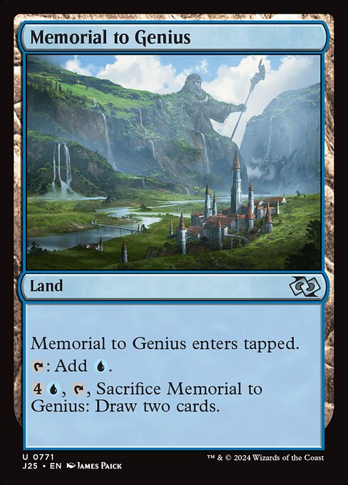 Foundations Jumpstart - 771 - Memorial to Genius - Uncommon - C - Non-foil