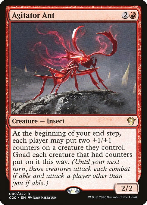 Commander 2020 - 49 - Agitator Ant - Rare - R - Non-foil