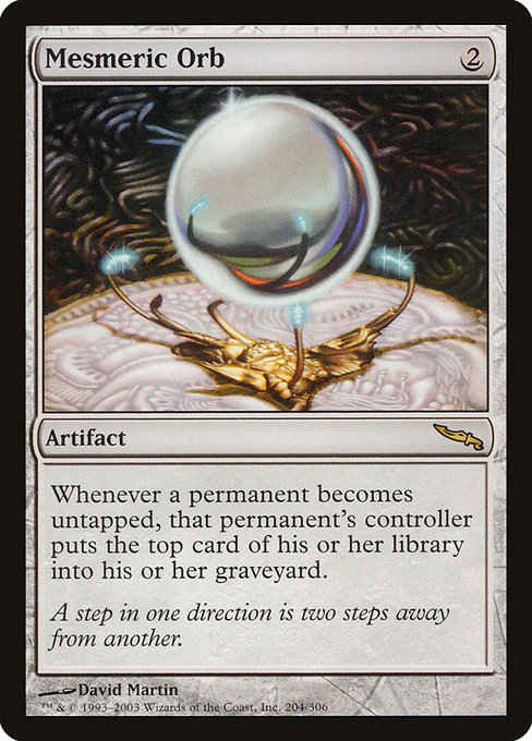 Mirrodin - 204 - Mesmeric Orb - Rare - C - Non-foil