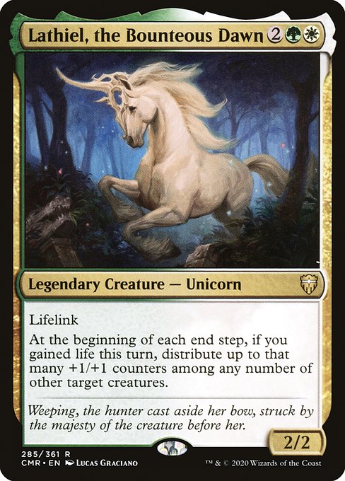 Commander Legends - 285 - Lathiel, the Bounteous Dawn - Rare - WG - Non-foil