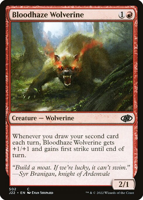 Jumpstart 2022 - 502 - Bloodhaze Wolverine - Common - R - Non-foil
