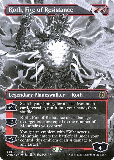 Phyrexia: All Will Be One - 338 - Koth, Fire of Resistance - Rare - R - Non-foil