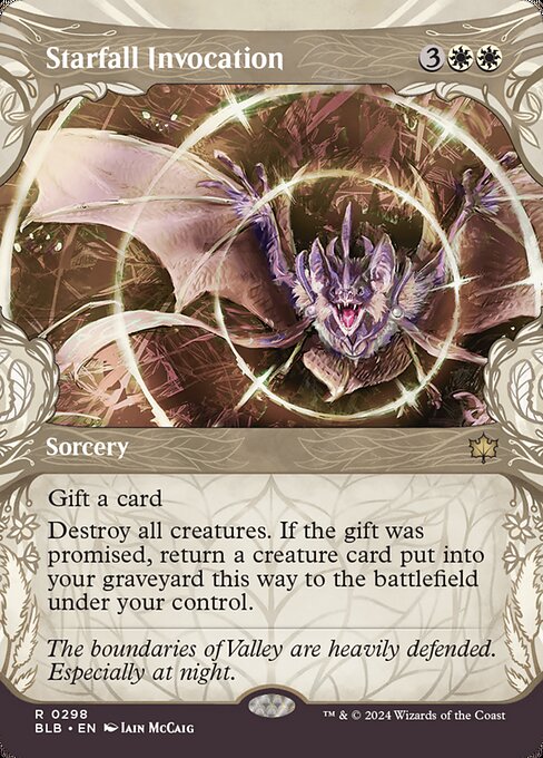 Bloomburrow - 298 - Starfall Invocation - Rare - W - Non-foil