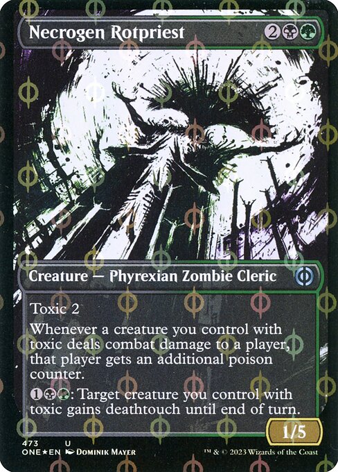 Phyrexia: All Will Be One - 473 - Necrogen Rotpriest - Uncommon - BG - Foil