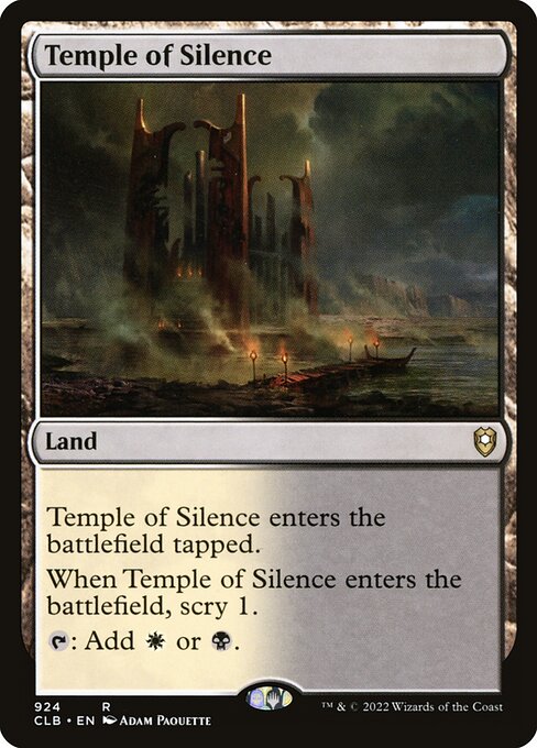 Commander Legends: Battle for Baldur's Gate - 924 - Temple of Silence - Rare - C - Non-foil