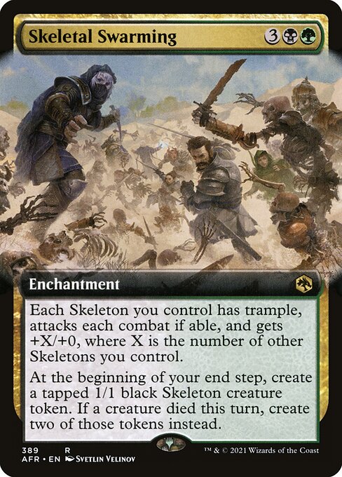 Adventures in the Forgotten Realms - 389 - Skeletal Swarming - Rare - BG - Foil