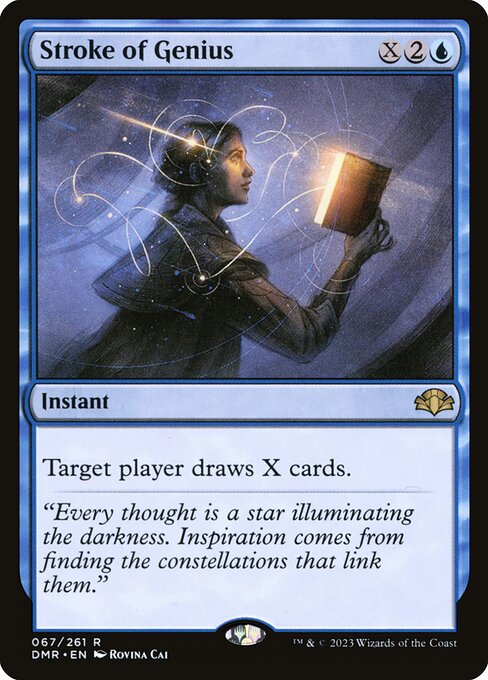 Dominaria Remastered - 67 - Stroke of Genius - Rare - U - Non-foil