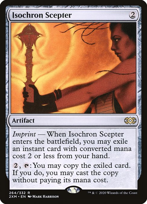 Double Masters - 264 - Isochron Scepter - Rare - C - Non-foil