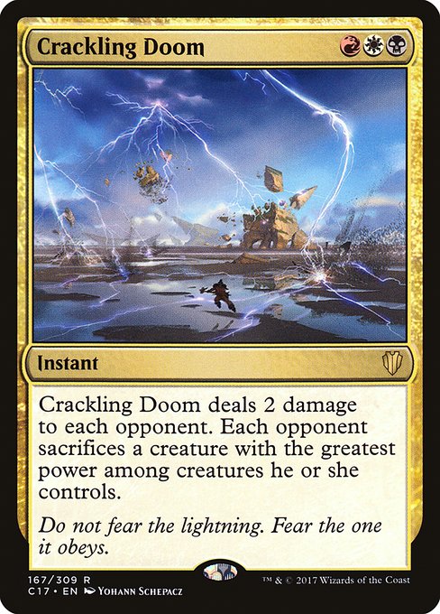 Commander 2017 - 167 - Crackling Doom - Rare - Multi - Non-foil