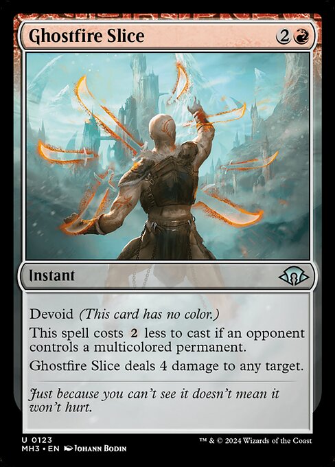Modern Horizons 3 - 123 - Ghostfire Slice - Uncommon - C - Foil
