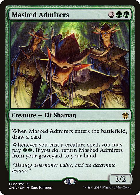 Commander Anthology - 127 - Masked Admirers - Rare - G - Non-foil