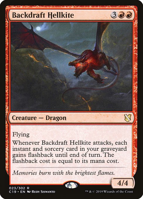 Commander 2019 - 23 - Backdraft Hellkite - Rare - R - Non-foil