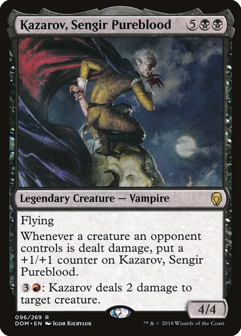 Dominaria - 96 - Kazarov, Sengir Pureblood - Rare - B - Non-foil