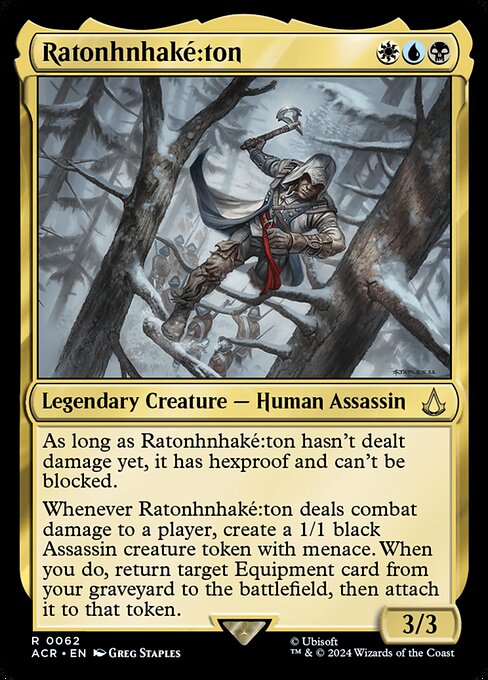 Assassin's Creed - 62 - Ratonhnhaké꞉ton - Rare - Multi - Foil