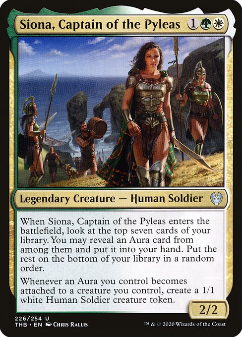 Theros Beyond Death - 226 - Siona, Captain of the Pyleas - Uncommon - WG - Non-foil