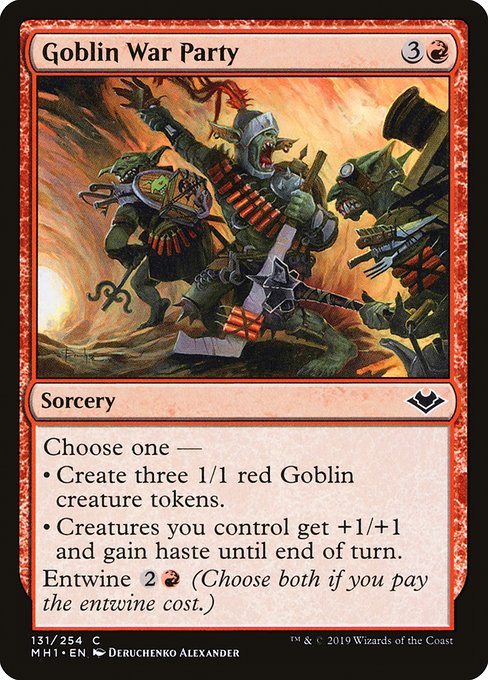 Modern Horizons - 131 - Goblin War Party - Common - R - Non-foil