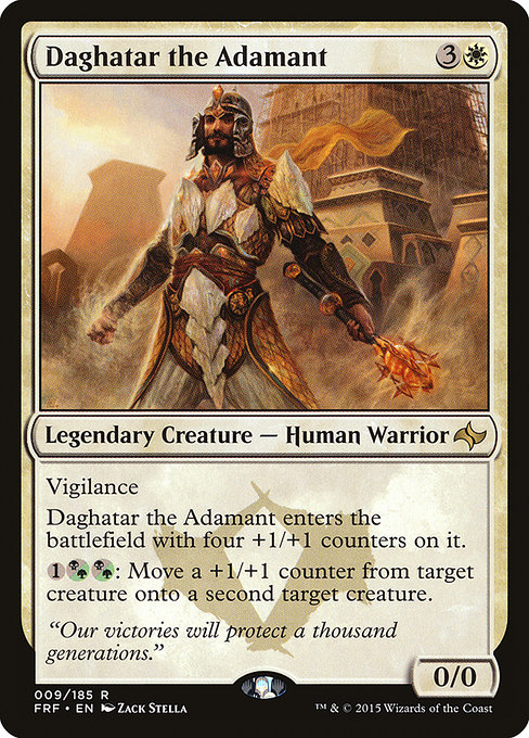 Fate Reforged - 9 - Daghatar the Adamant - Rare - W - Non-foil
