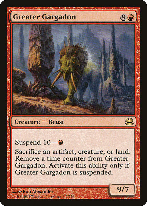 Modern Masters - 117 - Greater Gargadon - Rare - R - Non-foil