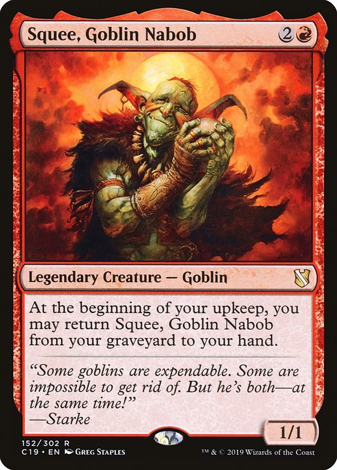 Commander 2019 - 152 - Squee, Goblin Nabob - Rare - R - Non-foil