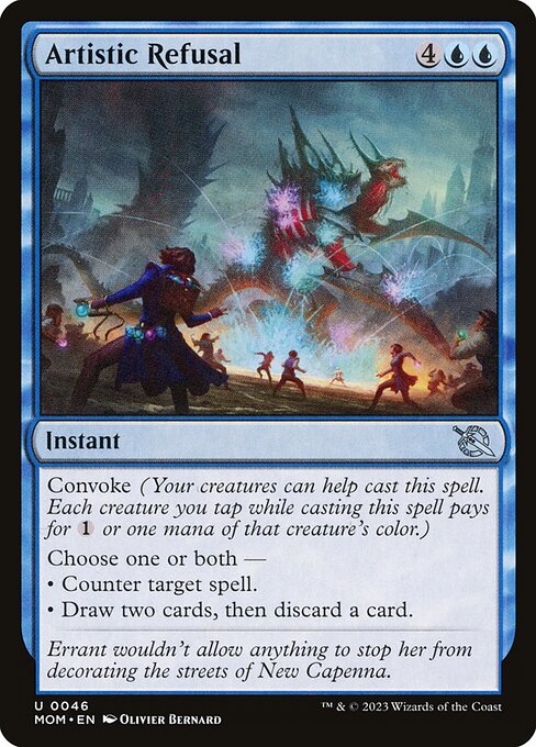 March of the Machine - 46 - Artistic Refusal - Uncommon - U - Non-foil