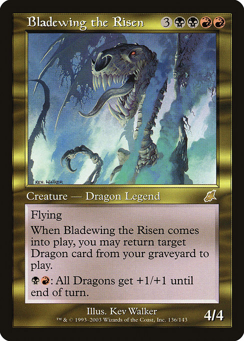 Scourge - 136 - Bladewing the Risen - Rare - BR - Non-foil