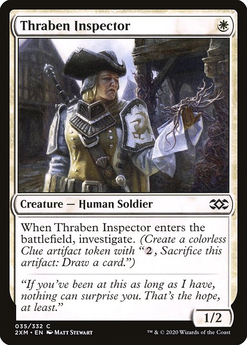 Double Masters - 35 - Thraben Inspector - Common - W - Foil