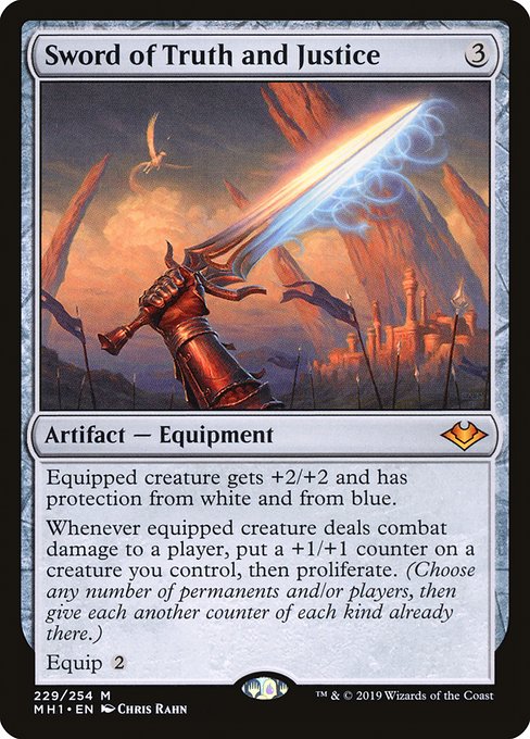 Modern Horizons - 229 - Sword of Truth and Justice - Mythic - C - Non-foil