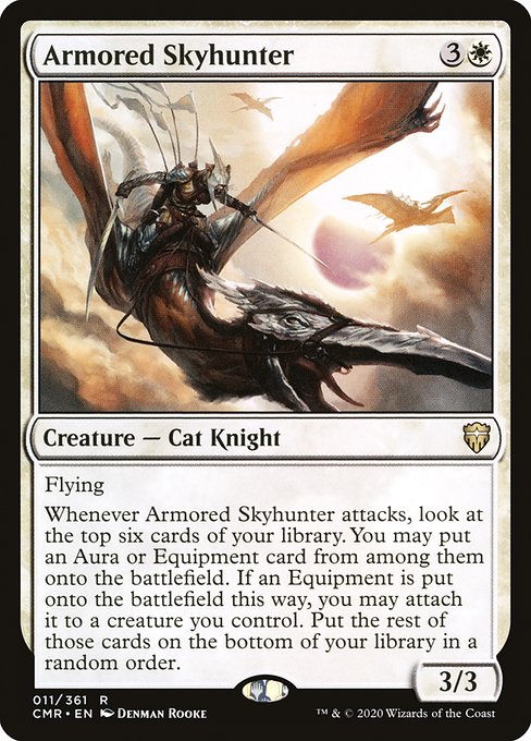 Commander Legends - 11 - Armored Skyhunter - Rare - W - Non-foil