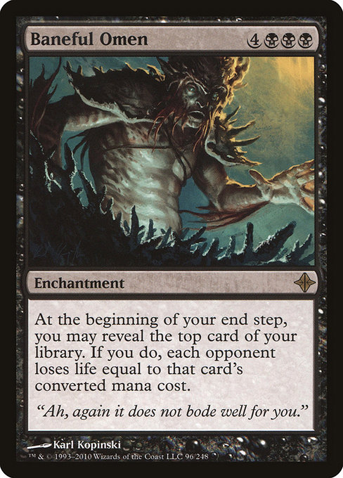 Rise of the Eldrazi - 96 - Baneful Omen - Rare - B - Non-foil