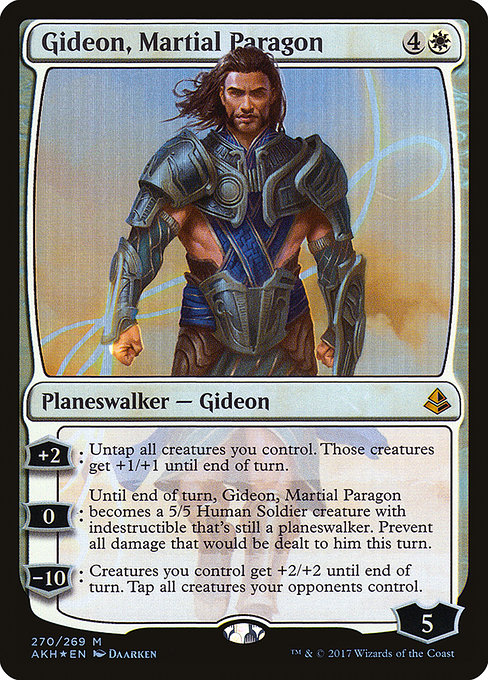 Amonkhet - 270 - Gideon, Martial Paragon - Mythic - W - Foil