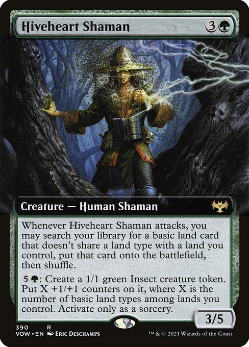 Innistrad: Crimson Vow - 390 - Hiveheart Shaman - Rare - G - Foil
