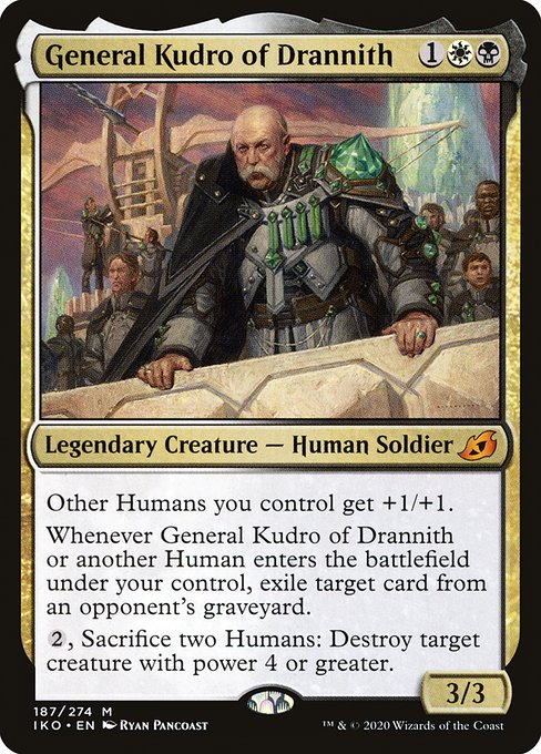 Ikoria: Lair of Behemoths - 187 - General Kudro of Drannith - Mythic - WB - Non-foil