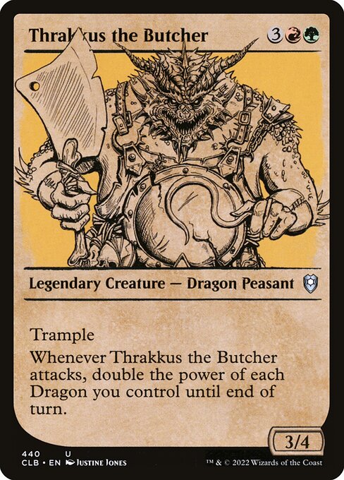 Commander Legends: Battle for Baldur's Gate - 440 - Thrakkus the Butcher - Uncommon - RG - Non-foil