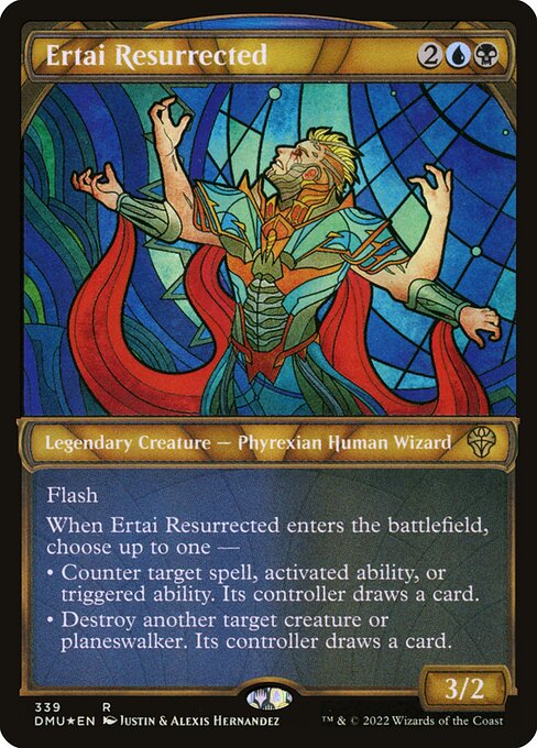 Dominaria United - 339 - Ertai Resurrected - Rare - UB - Foil Etched