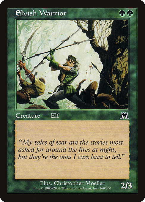 Onslaught - 260 - Elvish Warrior - Common - G - Non-foil